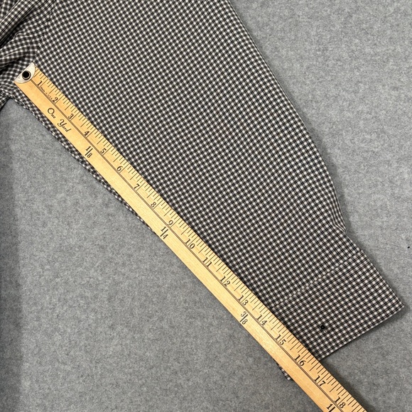 NEW Haggar Classic Fit MENS Shirt 17-17 1/2 32/33 B & W & Gray Checkered - Picture 6 of 9